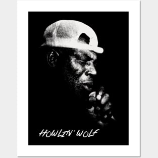 Portrait Retro Howlin' Wolf Posters and Art